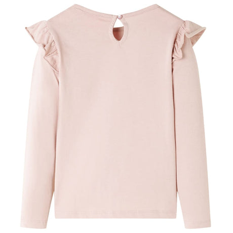 Vidaxl kindershirt met lange mouwen 128 roze