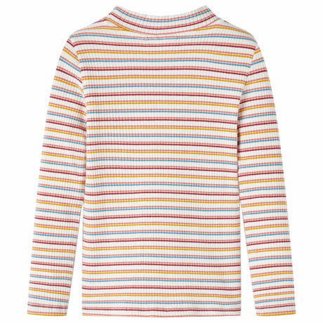 Vidaxl kindershirt met lange mouwen 116 gestreept ecru