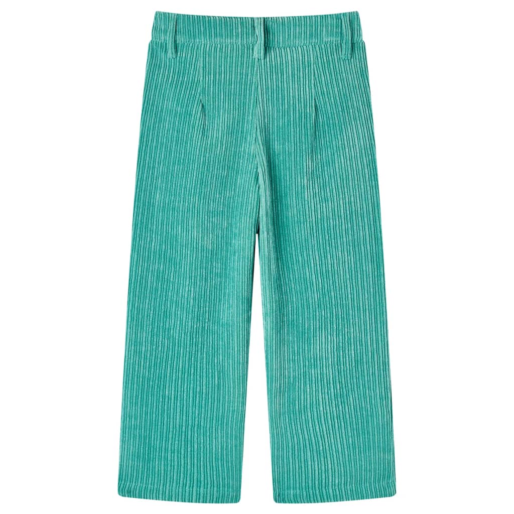 Vidaxl kinderbroek 92 ribfluweel mintgroen