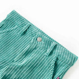 Vidaxl kinderbroek 104 ribfluweel mintgroen