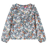 VidaXL Kindershirt met lange mouwen 140 donkerblauw