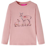 VidaXL Kindershirt met lange mouwen 140 roze
