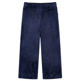 VidaXL Kinderbroek fluweel 128 donkerblauw