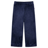 VidaXL Kinderbroek fluweel 140 donkerblauw