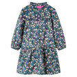 Vidaxl kinderjurk met lange mouwen 104 donkerblauw
