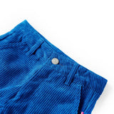 Vidaxl kinderbroek 116 ribfluweel kobaltblauw