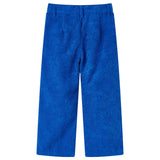 VidaXL Kinderbroek 140 ribfluweel kobaltblauw