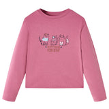 Vidaxl kindershirt met lange mouwen 104 frambooskleurig