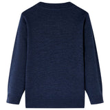 Vidaxl kindertrui gebreid 92 marineblauw