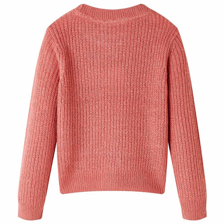 Vidaxl kindertrui gebreid 128 middelroze