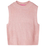 Vidaxl kinderspencer gebreid 104 lichtroze
