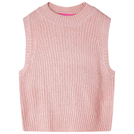 Vidaxl kinderspencer gebreid 104 lichtroze