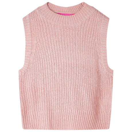Vidaxl kinderspencer gebreid 128 lichtroze