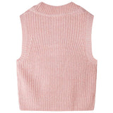 Vidaxl kinderspencer gebreid 128 lichtroze
