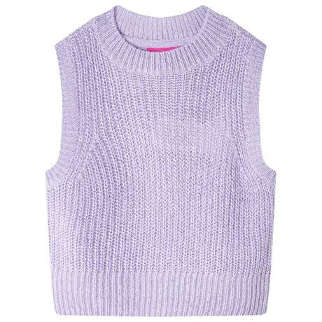 Vidaxl kinderspencer gebreid 104 lichtlila