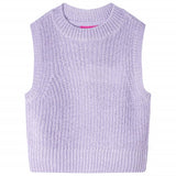 Vidaxl kinderspencer gebreid 116 lichtlila