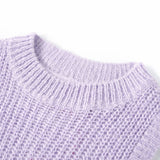 Vidaxl kinderspencer gebreid 116 lichtlila