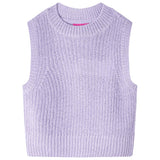 VidaXL Kinderspencer gebreid 140 lichtlila