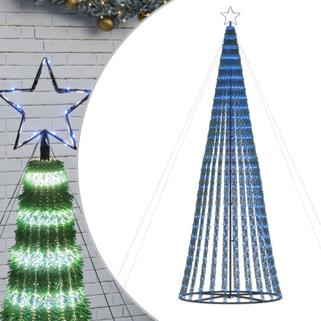 Vidaxl led-kerstboom 688 leds 300 cm blauw