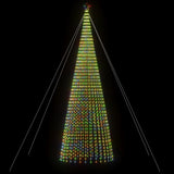 Vidaxl led-kerstboom 1544 leds kleurrijk 500 cm