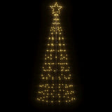 Vidaxl led-kerstboom met spikes 220 led's warm wit 180 cm