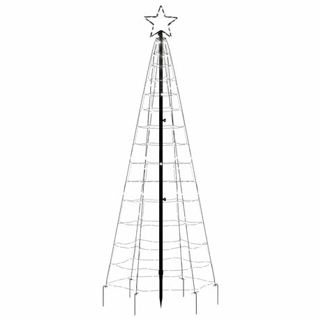 Vidaxl led-kerstboom met spikes 220 led's koud wit 180 cm