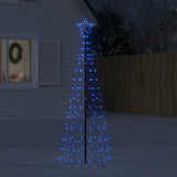 Vidaxl led-kerstboom met spikes 220 leds 180 cm blauw