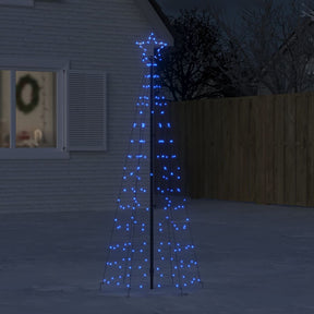 Vidaxl led-kerstboom met spikes 220 leds 180 cm blauw