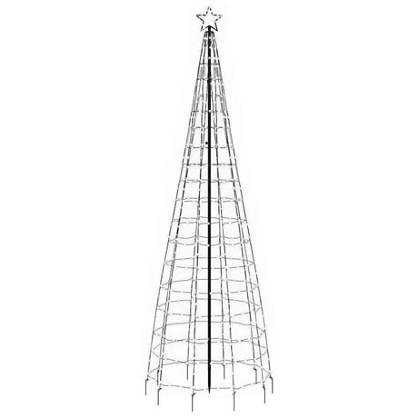 Vidaxl led-kerstboom met spikes 570 leds koud wit 300 cm