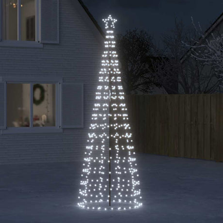 Vidaxl led-kerstboom met spikes 570 leds koud wit 300 cm