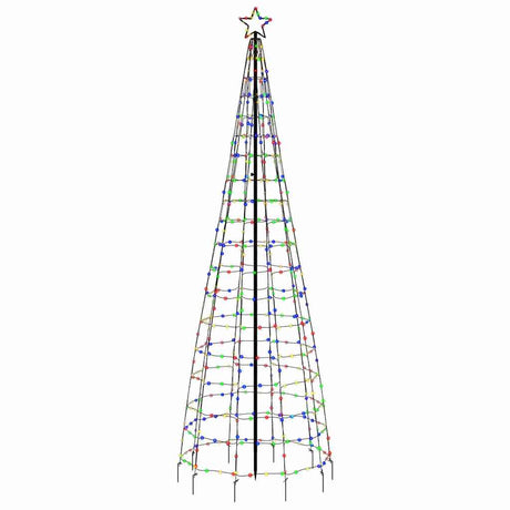 Vidaxl led-kerstboom met spikes 570 leds kleurrijk 300 cm