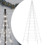 Vidaxl led-kerstboom 200 led's koud wit 180 cm