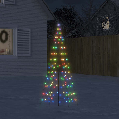 Vidaxl led-kerstboom 200 leds kleurrijk 180 cm