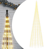 Vidaxl led-kerstboom aan vlaggenmast 3000 leds warm wit 800 cm