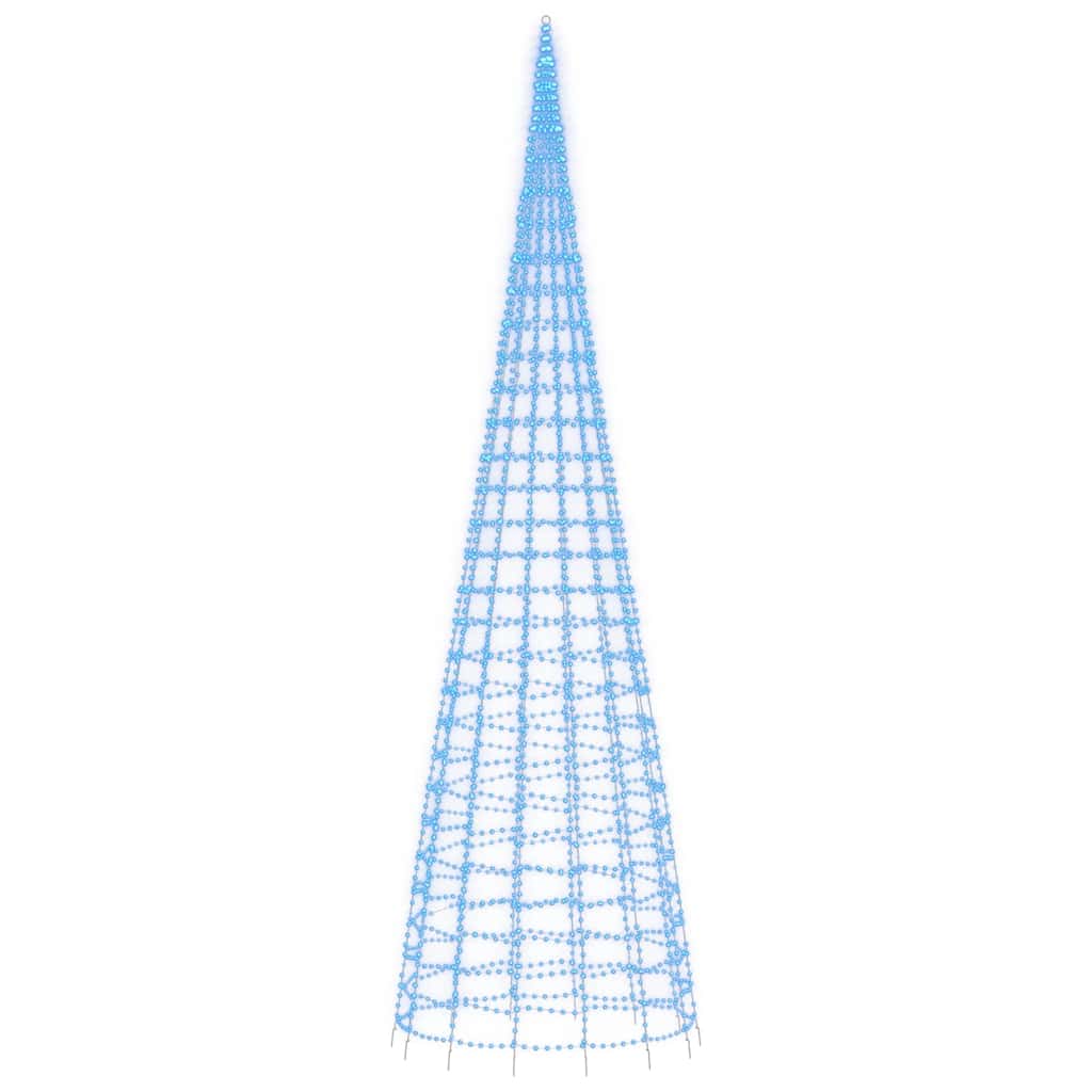 Vidaxl led-kerstboom 3000 led's 800 cm blauw