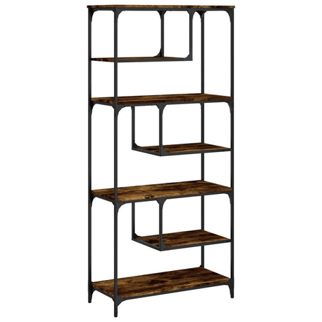 Vidaxl boekenkast 81x36x176 cm bewerkt hout gerookt eikenkleurig