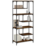 Vidaxl boekenkast 81x36x176 cm bewerkt hout gerookt eikenkleurig