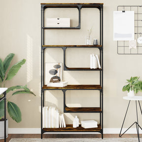 Vidaxl boekenkast 81x36x176 cm bewerkt hout gerookt eikenkleurig