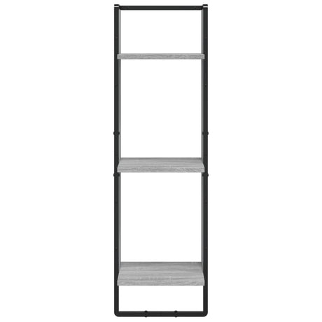 Vidaxl wandrek 3-laags 30x25x100 cm bewerkt hout grijs sonoma eiken