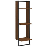Vidaxl wandrek 3-laags 30x25x100 cm bewerkt hout bruin eikenkleur
