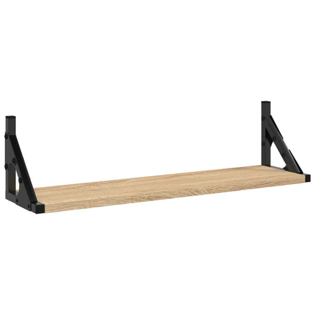 Vidaxl wandschappen 2 st 60x15x15,5 cm sonoma eikenkleurig