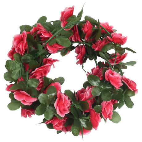 Vidaxl bloemenslingers 6 st 250 cm lente rozerood
