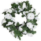 Vidaxl kerstslingers met bloemen 6 st 250 cm lente wit