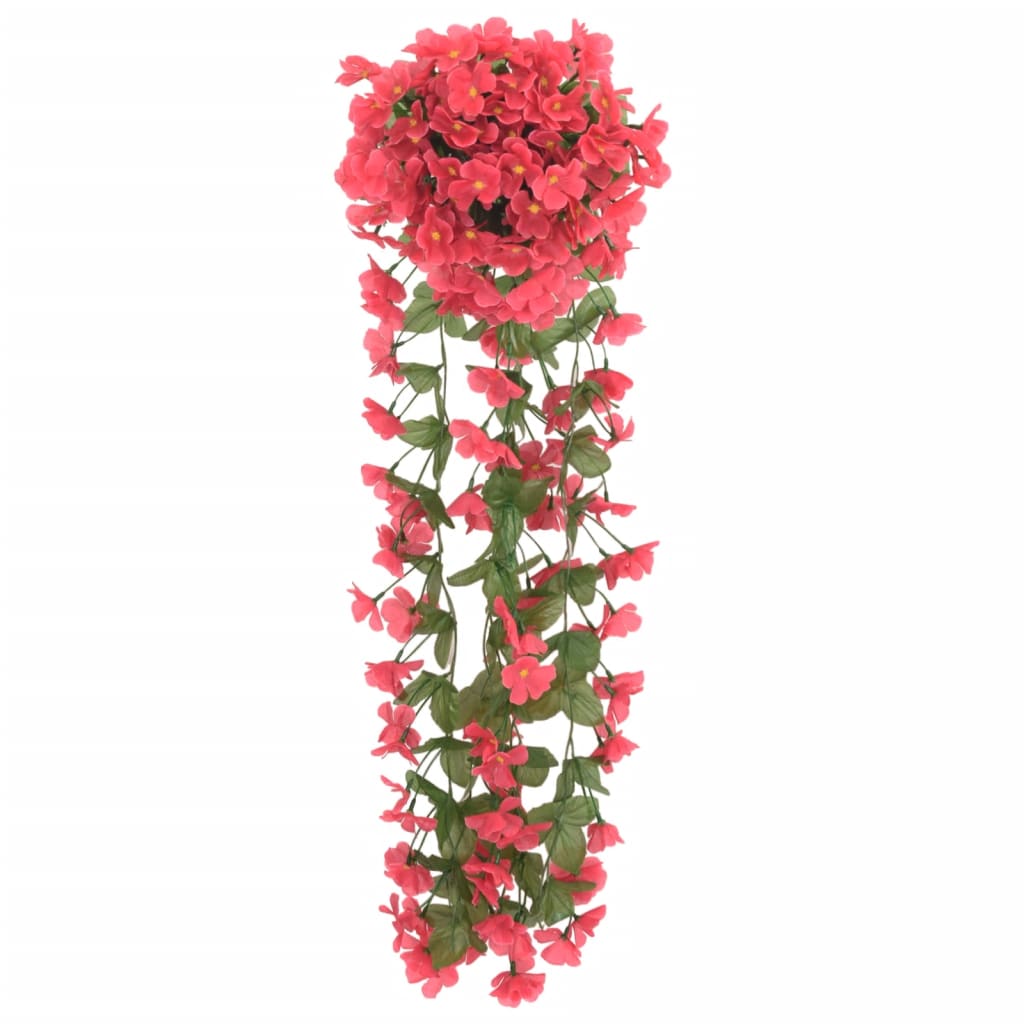 Vidaxl Christmas Garlands With Flowers 3 St 85 cm rosé