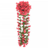 Vidaxl Christmas Garlands With Flowers 3 St 85 cm rosé