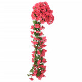 Vidaxl Christmas Garlands With Flowers 3 St 85 cm rosé