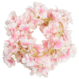 Vidaxl Christmas garlands with flowers 6 st 180 cm light pink