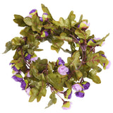 Vidaxl Garlands de Noël avec des fleurs 6 st 215 cm clair violet