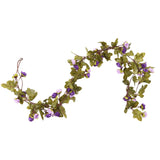 Vidaxl Garlands de Noël avec des fleurs 6 st 215 cm clair violet