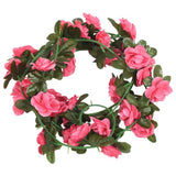 Vidaxl bloemenslingers 6 st 240 cm roodroze